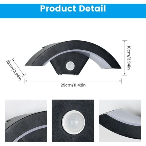 Applique Murale Intérieure Led, 16W 1800Lm Lampe Murale Moderne, Acrylique Luminaire Mural