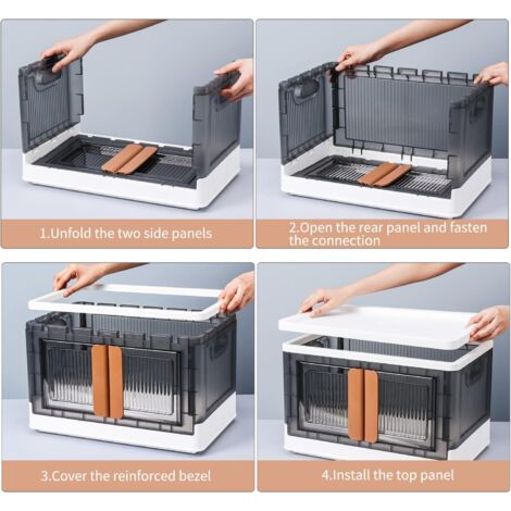 Boîte De Rangement Avec Roulettes - Dimensions 32x26x25 Cm, En Plastique ABS - Multifonction Pour Jouets, Vêtements, Bricolage - Pratique Et Décorative
