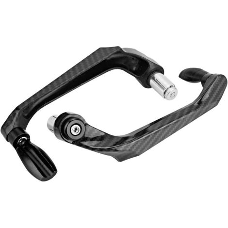 Protecteur de Guidon de Moto 22mm 7/8 Pouces, Universel Moto Guidon Protector Protège Mains Frein d'embrayage Levier Garde Main CNC Alliage D'aluminium pour Motocross Moto Tout Terrain Vélo (Noir) (1/5)