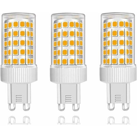 Lot de 3 Ampoules LED G9 10W Équivalent Halogène 150W, 86 LED, 1000Lm, Angle de faisceau 360°, Ultra Lumineuses, AC220-240V, Non Dimmable, Blanc Chaud 3000K… [Classe énergétique B] (1/5)