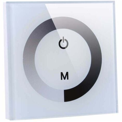 Ersandy – Interrupteur effleurement complet – Variateur de luminosité LED tactile – Mode de pose électricité – Panneau unique DC 12V-24V