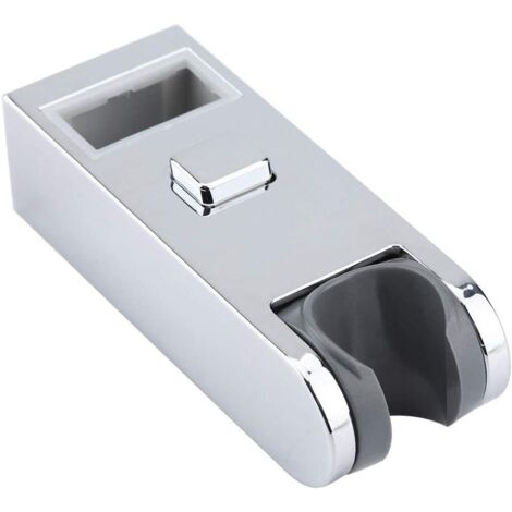 Support de Poteau de Barre de Curseur de Support de Pommeau de Douche, Chromé Hauteur Réglable Support de Tête de Rail de Barre de Curseur de Support 30x15 (1/5)