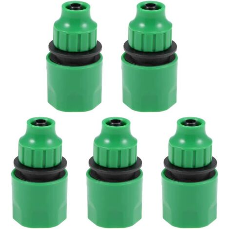 Adaptateur de tuyau de tuyau de connecteur rapide raccord de tuyau de diamètre intérieur de 8mm pour système d'irrigation de jardin 5 pièces