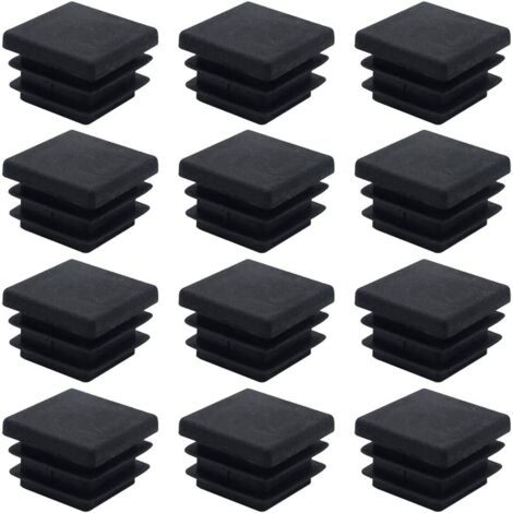 Galozzoit – Lot de 40 embouts carrés en plastique 20mm – Antidérapants pour meubles – Protection contre abrasion et bruit – Installation facile sans colle