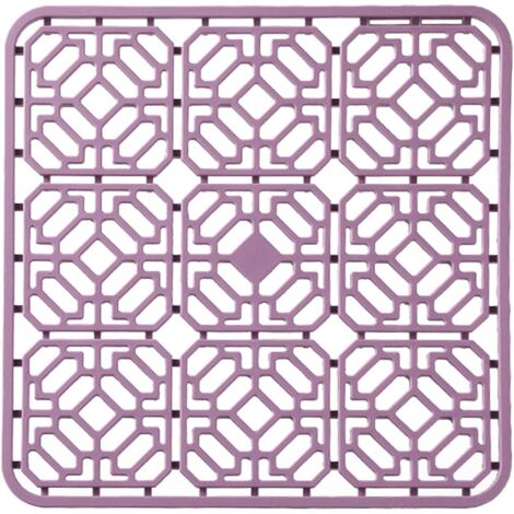 Tapis d'évier en silicone pour évier de cuisine Grille de protection pliable résistante à la chaleur Grille de séchage antidérapante pour fond d'évier en porcelaine en acier inoxydable de ferme (1/5)