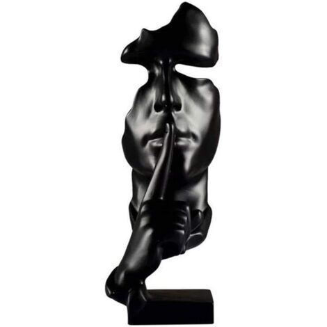 Ersandy – Sculpture en résine écologique 28,5 cm – Décoration vintage pour bureau et salon – Oeuvre d'art unique et non toxique