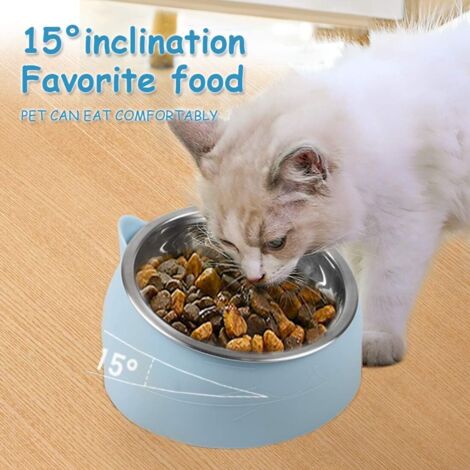 Lot De 3 Gamelles Antidérapantes Polyvalentes En Plastique Et Mignonnes Pour Nourriture Humide Et Eau Pour Chats D'intérieur (trois Couleurs, Type D'os