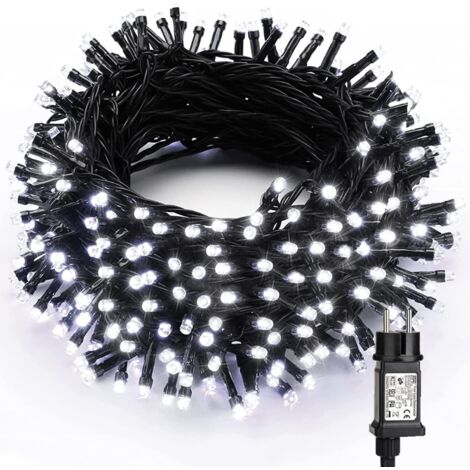 Guirlande Lumineuse Sapin de Noël, 30M 300 LED Lumière Noël Extérieur Intérieur Blanc Froid 8 Modes Etanche Fairy Lights pour Fête Arbre Mariage Hôtel Maison Anniversaire Décoration, Fil Vert(Blanc fr (1/5)