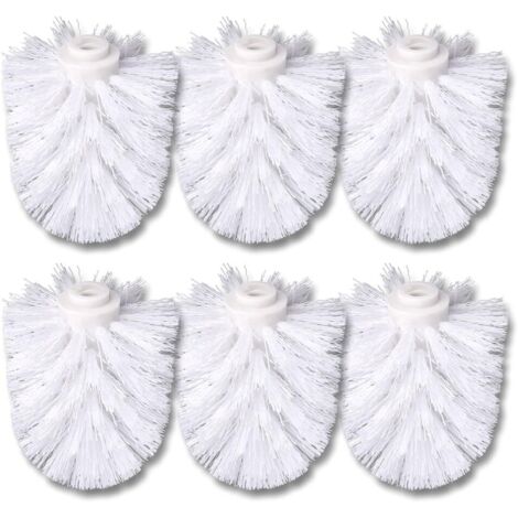 6 Pack WC Spare Brush Head White Spare Brushes White Brush Head Individually Replaceable White Toilet Brush Toilet Brushes Toilet Brushes 6 Spare Toilet Brushes Toilet Brushes (1/5)