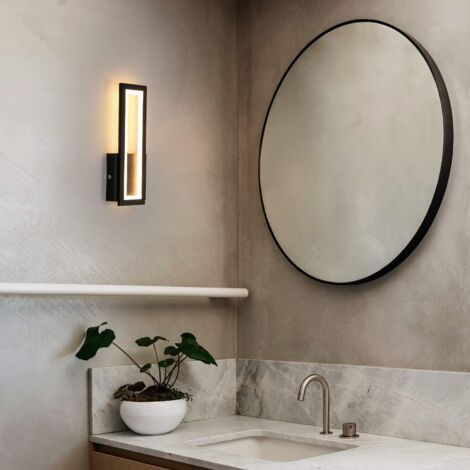 Lightess Lot De 2 Appliques Murales LED 16W Blanc Chaud 3000K - Luminaire Moderne Aluminium Intérieur