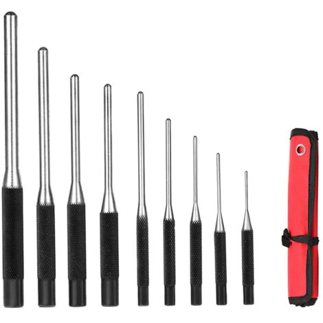 Jeu de 9 Chasses-Goupilles, Outil de Retrait de la Goupille pour Réparation l'Automobile, le Montre, la Bijouterie et l'Artisanat (9 Pcs)