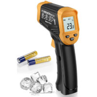 NOLUXA Thermometre Laser, -50°C-600°C (-58°F-1112°F) Thermometre Infrarouge Numérique Sans Contact, pour Frigo/Four/BBQ/Industrie
