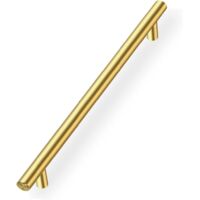 Lot de 10 Poignee de Meuble Cuisine Doree,Poignée Meuble Poignée de Tiroir Entraxe 192mm Poignée de Porte Dorée Poignée Placard Cuisine Poignee Meuble Dorée en Acier Inoxydable Poignée Dorée