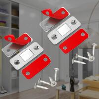 Loquet Magnetique Aimant Porte Placard 5 Pièces Très Mince Loquets Magnétiques à Coller Aimant