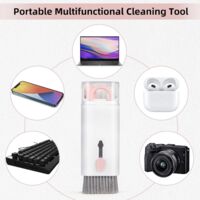 Kit De Nettoyage 7-en-1 Pour écrans Et Appareils électroniques - Pour PC, Téléphone, écouteurs, Clavier - Boîte Portable
