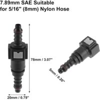 Connecteur Rapide Carburant 1/4 SAE à 5/16 - Lot De 2 - Voiture Moto - Libération Rapide