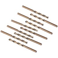 Jeu de forets au Cobalt M35 HSS, foret hélicoïdal en acier, diamètre de foret 0.8mm, 10 pièces