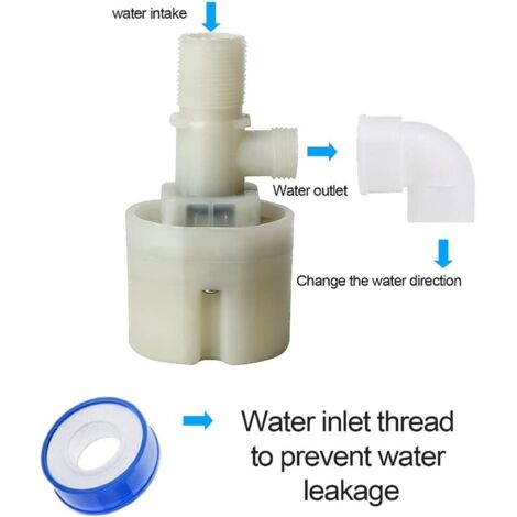 Vanne à Flotteur Automatique 3/4 Pouce – Pour Réservoir, Aquarium, Piscine – Contrôle Niveau Eau Sans électricité