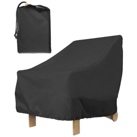 Housse de protection pour mobilier de jardin (80 x 85 x 91 cm), imperméable, résistante au vent et aux UV, avec sac de rangement. (1/5)
