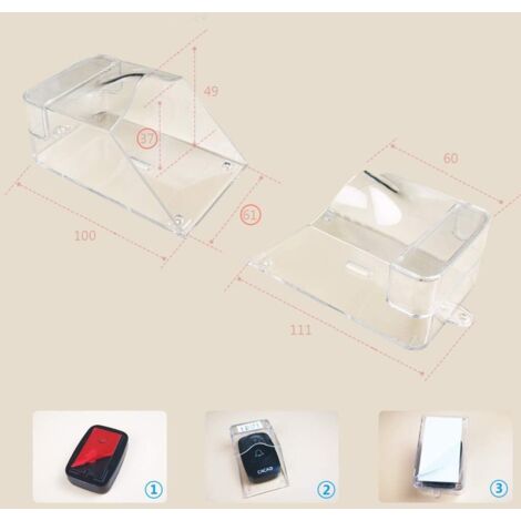 Boîte de protection de disjoncteur en caoutchouc étanche transparent pour disjoncteur électrique extérieur