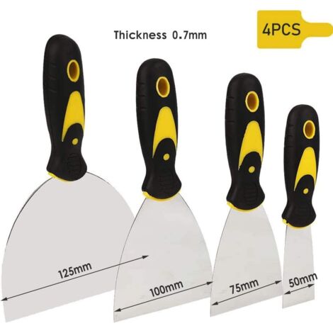 4 Pièces Ensemble De Couteaux à Peindre Couteau à Palette En Acier