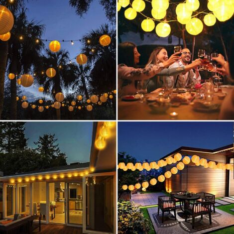 Guirlande Lumineuse Solaire LED – Lanternes De Jardin Extérieur, Sans Marque