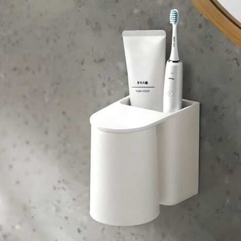 Porte Brosse à Dents Mural, Organisateur Brosse à Dents Et Dentifrice Design Auto Egouttant Gain De Place Support Sans Percage Pour Rangement Salle De Bain 90308108 Porte Brosse à Dents Mural, Organisateur Brosse à Dents Et Dentifrice Design Auto Egouttant Gain De Place Support Sans Percage Pour Rangement Salle De Bain 90308108