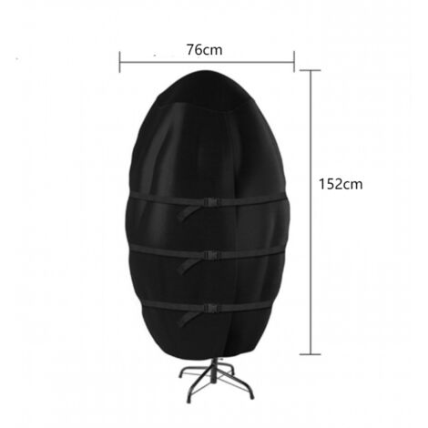 Housse De Rangement Verticale Pour Sapin De Noël Jusqu'à 1,8 M - Sac Imperméable Anti-Poussière Oxford Rouge Avec Cordon De Serrage Et Fermeture Éclair