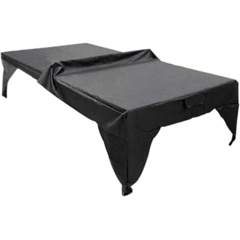 Housse Imperméable Pour Table De Ping-pong – Tissu 600D Oxford, 165x70x185 Cm, 6 élastiques, Pour Extérieur Et Intérieur