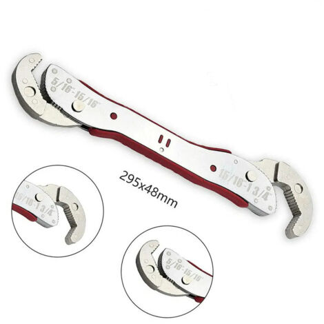 Clé Réglable Universelle 9-32 Mm - Lot De 2 Clés Mixte Snap'n Grip Multifonction