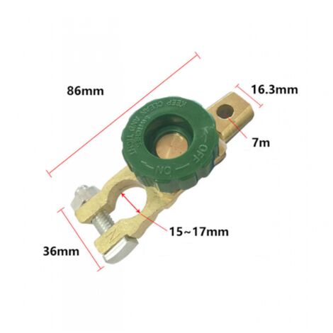 Interrupteur De Coupure Batterie Voiture En Cuivre Pur - Bouton De Déconnexion Intelligent
