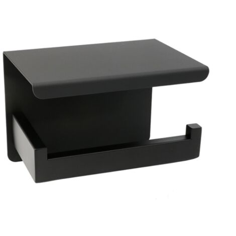 Distributeur Papier WC Blanc Mat Allibert – Aluminium Laqué Avec Étagère Smartphone