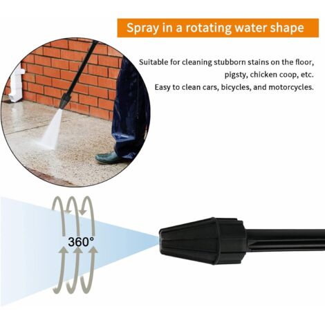 Lance à Jet D'eau Haute Pression Et Lance Rotative Buse De Rechange Pour Pistolet Pulvérisateur