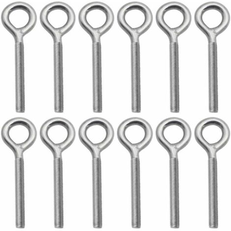 Boulons D'oeil (pitons) Inox 304 - Filetage M5 M6 M8 M10 M12 M14, Norme DIN444