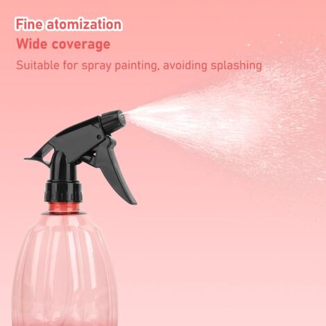 3 Pièces Flacons Pulverisateur Vide 500ML, Vaporisateur Bouteilles en Plastique, Bouteille Spray Vide, Flacon Pompe Vide pour Ménage, Jardin, Coiffeur, Plantes, Fleurs - Rose/Vert/Jaune