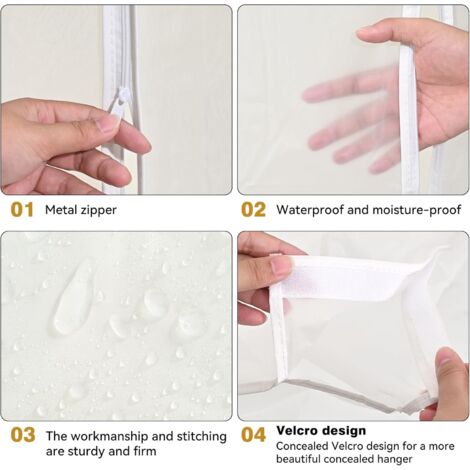 Alipis Lot De 10 Housses Antidérapantes En Éponge 40x12 Cm Pour