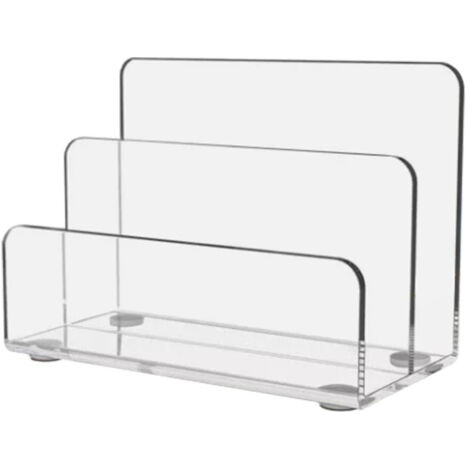 Porte-Crayons En Acrylique Transparent 4 Niveaux – Organisateur De Bureau Pratique