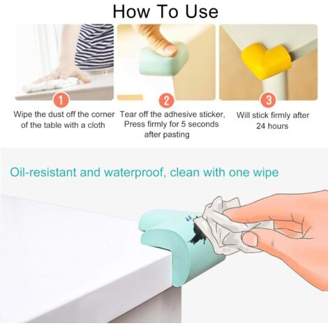 50 Protecteurs D'angle Noir 3x50mm - Pour Meubles, Coffres, étagères, Protection Anti-choc