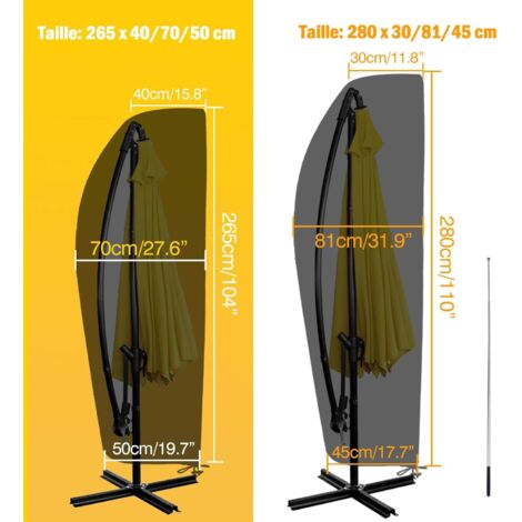 Housse De Parasol, 8 Baleines, 3 M, Imperméable, Résistante Aux UV Tissu De Remplacement Pour Terrasse Exterieur Terra 92535148