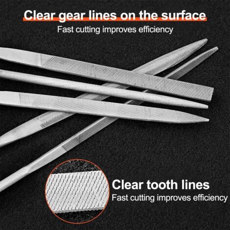 Aiguilles Revêtues De Diamant, 7 "pouces 180MM X 5MM, 10 Pièces