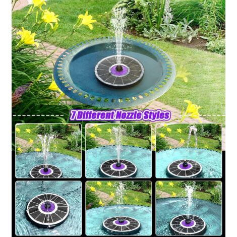 Fontaine Solaire D'extérieur Pour Bain D'oiseaux, Fontaine à énergie Solaire Pour Piscine