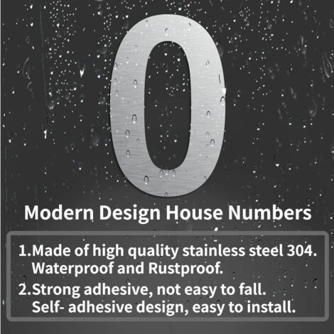 IVERRA Grands Numéros De Maison Flottants Blancs De 20,3 Cm, Numéros D
