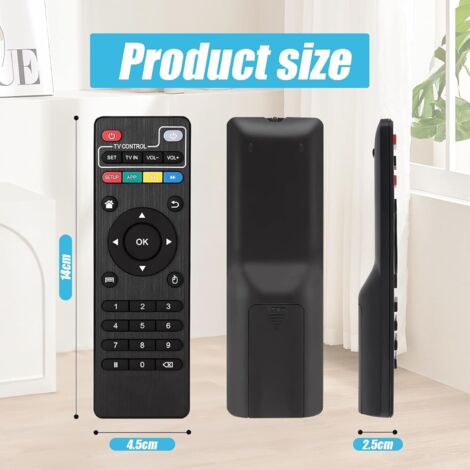TELECOMMANDES,--Télécommande de remplacement pour boîtier Smart TV MXQ