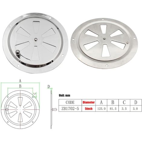 Grille De Ventilation Ronde En Acier Inoxydable - Rosette D'aération - Diamètre Environ 1cm - Pour Bricolage
