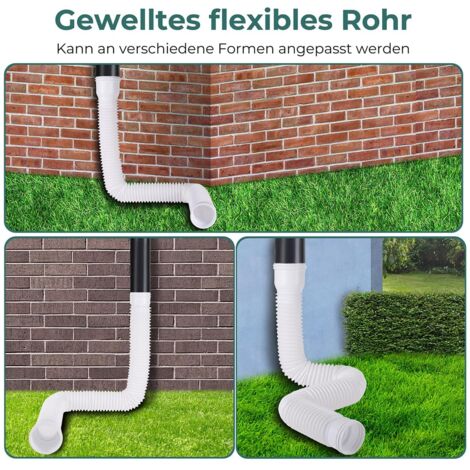 Rallonge De Gouttière Flexible Universelle - Ground Spout 48 Pouces (blanc)
