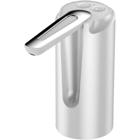 Distributeur d'eau, pompe pliable, chargement USB, distributeur d'eau en bouteille, blanc (1/4)