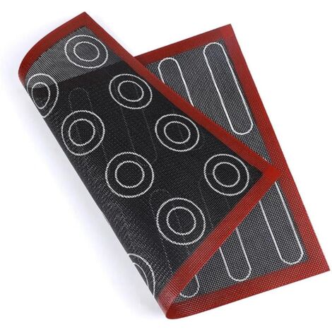 Moule à pâtisserie en silicone micro-ondable, double face, antiadhésif, réutilisable, 40 x 30 cm (1/4)