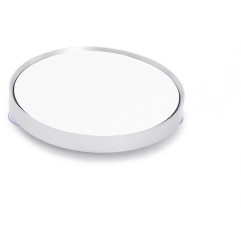 Petit miroir de maquillage avec ventouse, miroir de voyage grossissant 30X pour le maquillage de voyage, blanc (1/5)