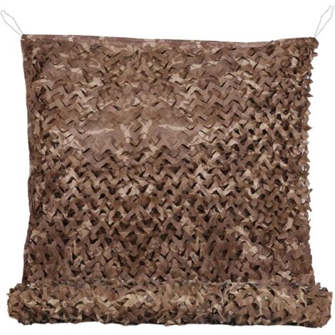 Filet de camouflage, filet pare-soleil extérieur, filet de protection solaire, 24m, couleur camouflage désert (1/5)