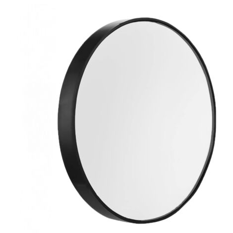 Petit miroir de maquillage avec ventouse, miroir de voyage grossissant 30X pour le maquillage de voyage, noir (1/5)